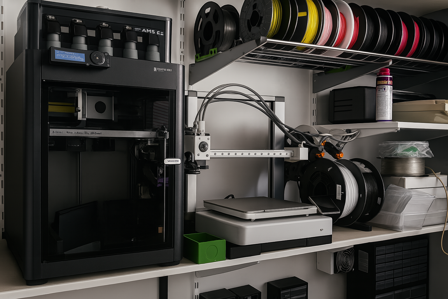3D printers at work
