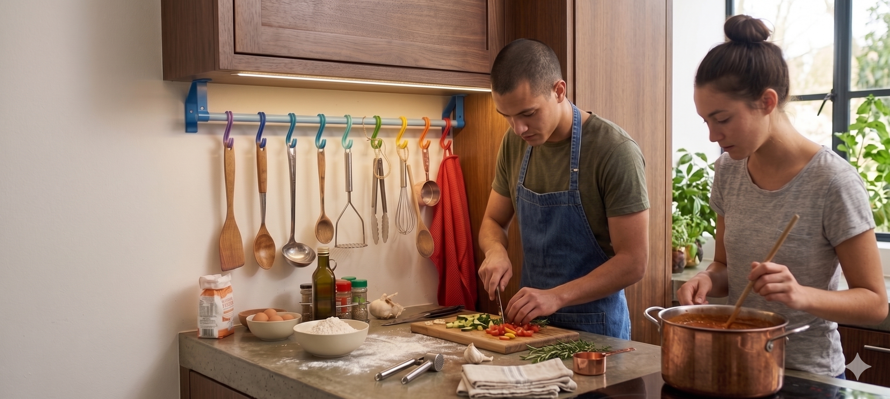 Colgador utensilios de cocina