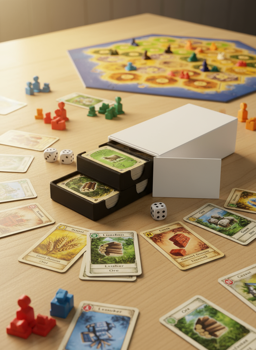 Dispensador de cartas de catán